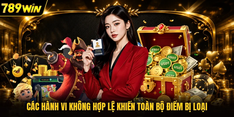 Các hành vi không hợp lệ khiến toàn bộ điểm bị loại